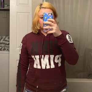Maroon Victoria’s Secret PINK hoodie